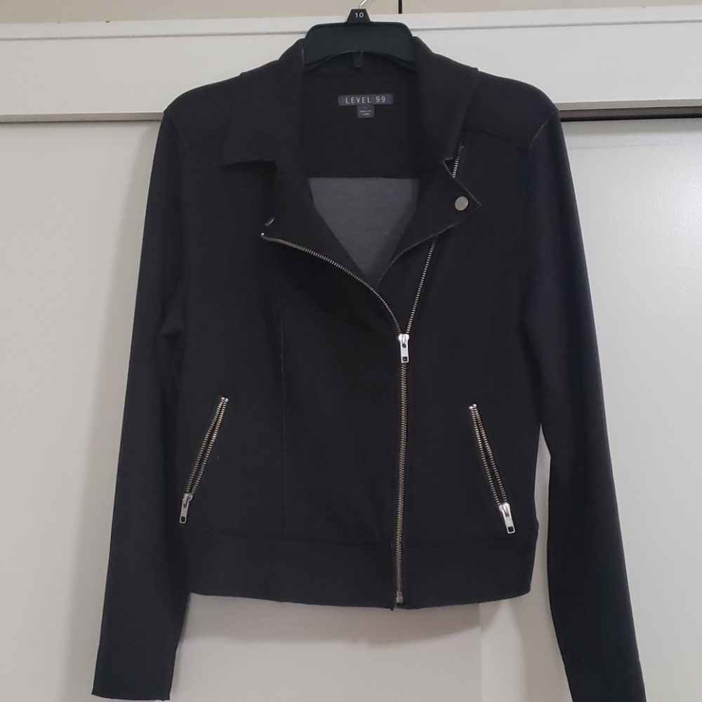 Level 99 Black Moto Jacket